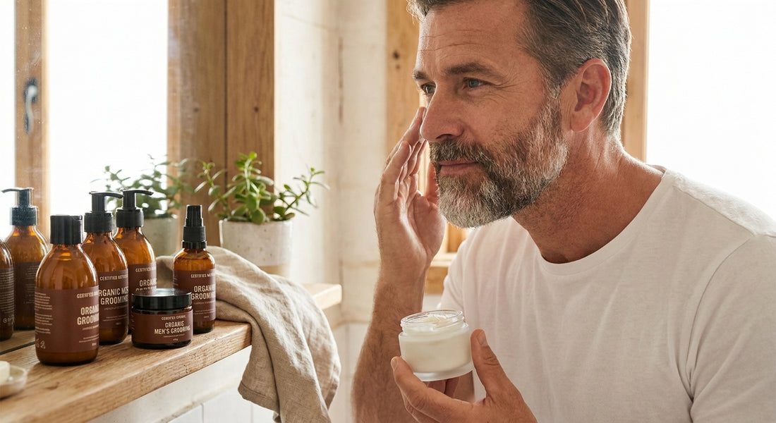 Best certified natural skincare for men over 40
