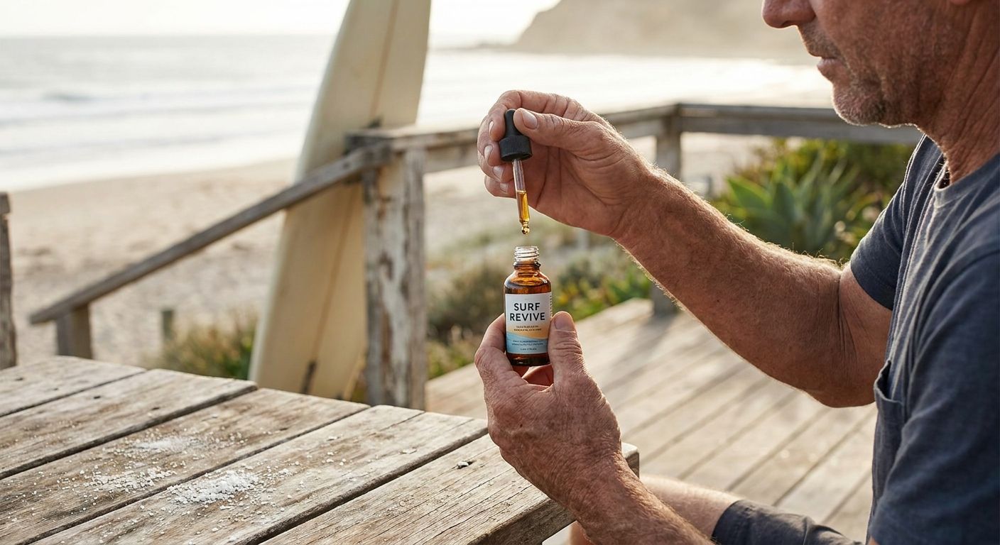 Best facial oil for men with sun damage from years of surfing