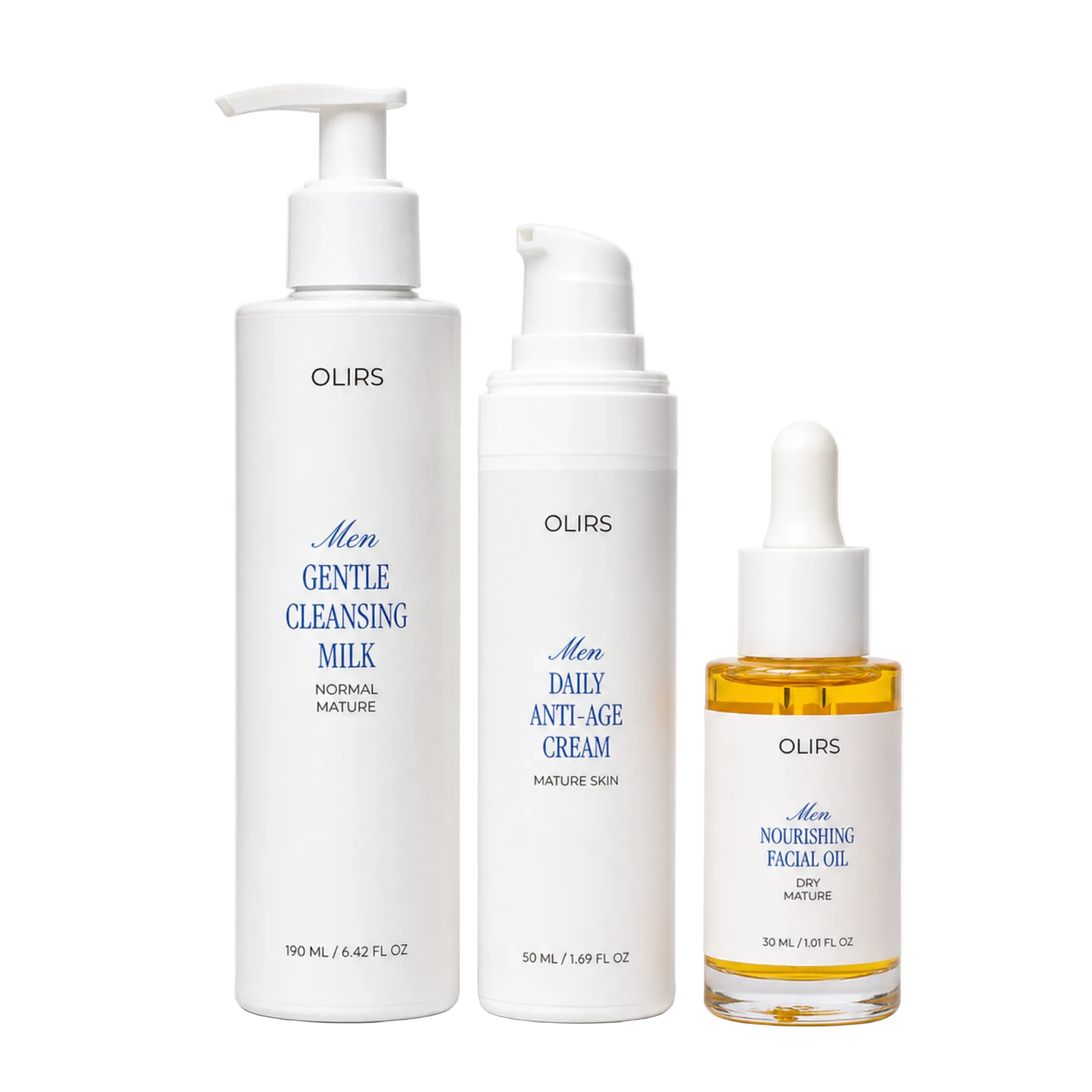 Glowy Skin Trio Collection Box - Catalogue Product Photo | OLIRS Men's Skincare